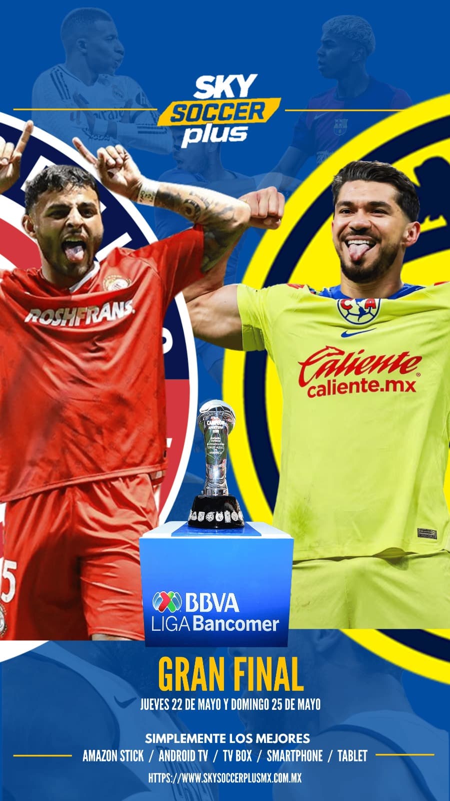 Cliente usando Sky Soccer Plus