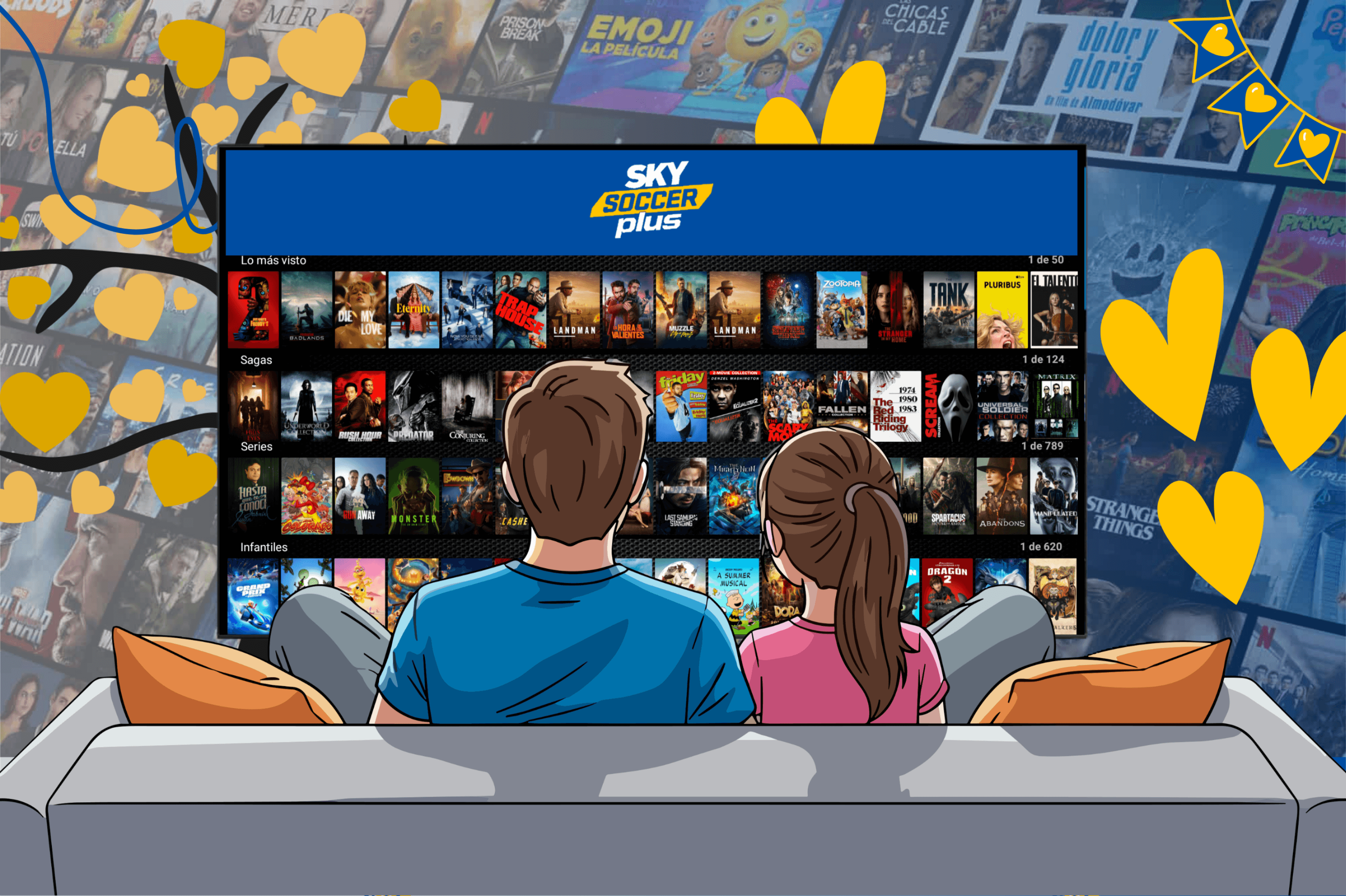 Sky Soccer Plus fondo principal